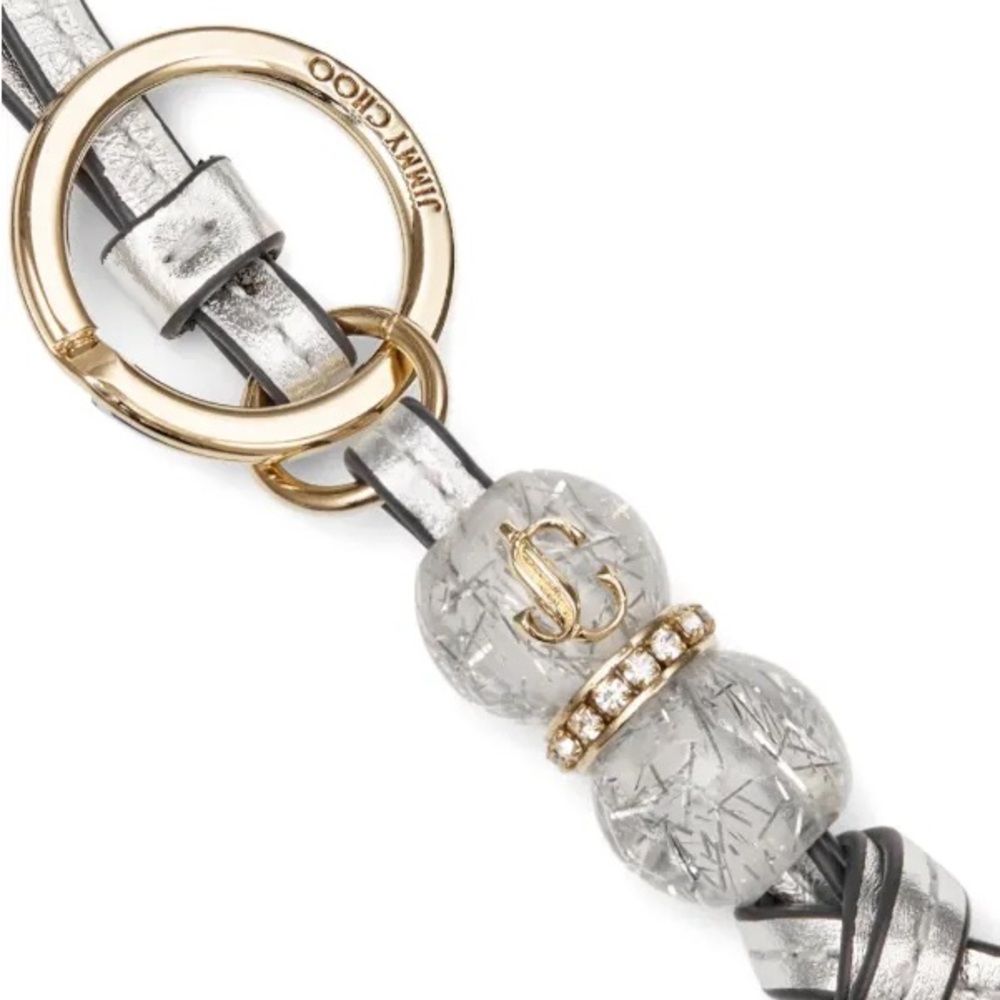 New Jimmy Choo spheres charm keychain / bag charm